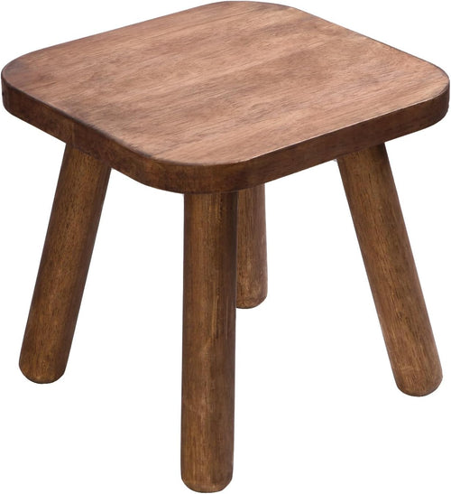 Classic Wooden Step Stool for Home & Kids – 9.3", Removable Legs